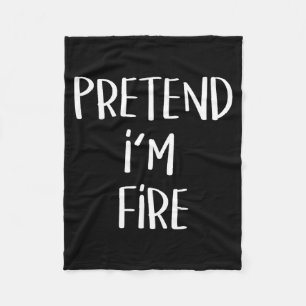 Pretend Fire Element Costume Funny Halloween Party Fleece Blanket