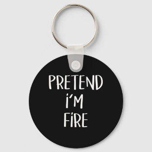 Pretend Fire Element Costume Funny Halloween Party Key Ring