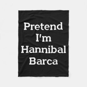 Pretend Hannibal Barca Costume Funny Halloween Fleece Blanket
