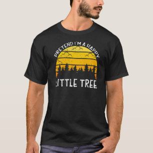 Pretend Happy Little Tree Easy Lazy Halloween Cos T-Shirt