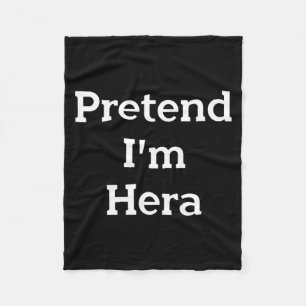 Pretend Hera Costume Greek Goddess Funny Halloween Fleece Blanket