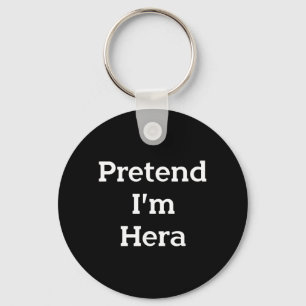 Pretend Hera Costume Greek Goddess Funny Halloween Key Ring