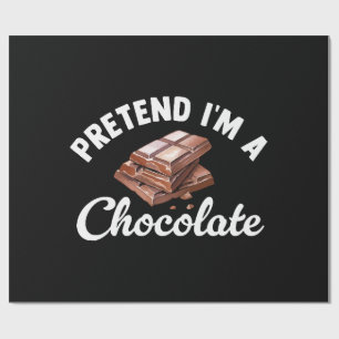 Pretend I m A Chocolate Bar Wrapping Paper