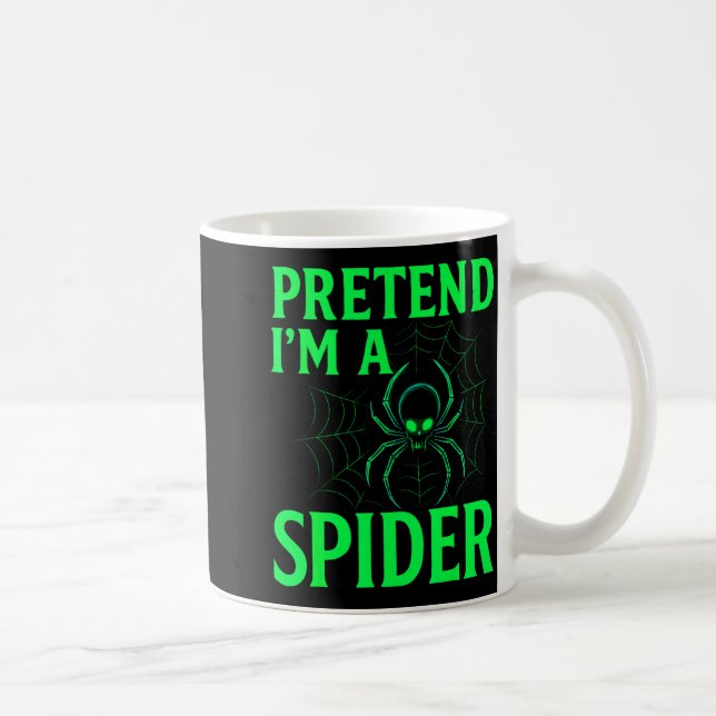 Pretend I’m A Sder Shirt, Funny Halloween Skeleton Coffee Mug (Right)