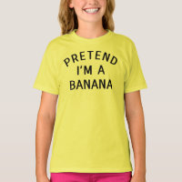 Pretend I'm A Banana Costume Halloween Lazy Easy