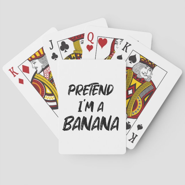 Pretend i'm a banana  playing cards (Back)