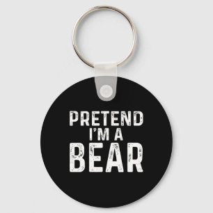 Pretend I'm A Bear Halloween Costume Key Ring