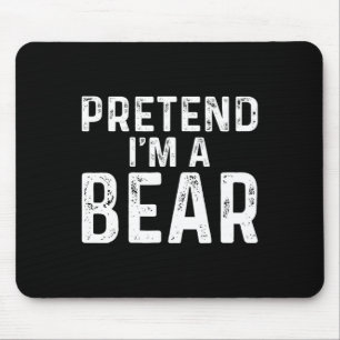 Pretend I'm A Bear Halloween Costume Mouse Pad