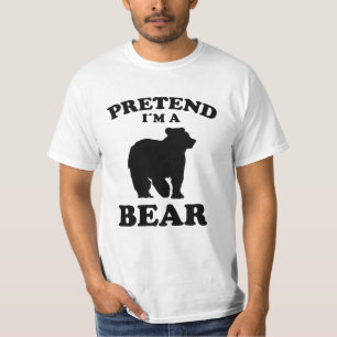Pretend I'm a Bear Polar Bear Design Fun Bear Gift T-Shirt