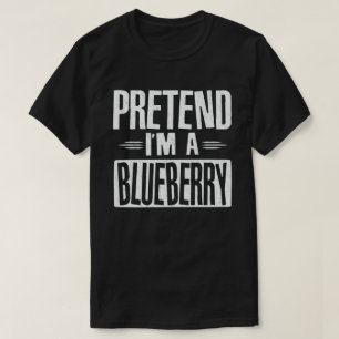 Pretend I'm A Blueberry Lazy Halloween Costume T-Shirt