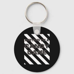 Pretend I'm A Candy Cane Tee Adult Kids Men Women Key Ring