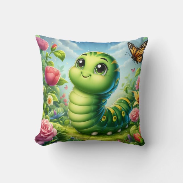 Pretend I'm A Caterpillar Adults Kids  Cushion (Front)