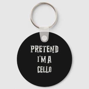 Pretend I'm A Cello Halloween Costume Couples Matc Key Ring
