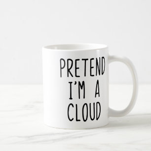 Pretend I'm A Cloud Costume Halloween Funny Lazy A Coffee Mug