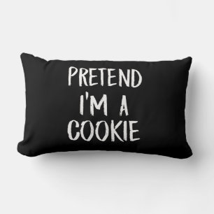 Pretend Im A Cookie Funny Halloween Party Gift Lumbar Cushion