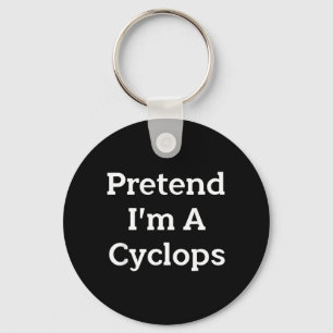 Pretend Im A Costume Party Lazy Funny Halloween Key Ring