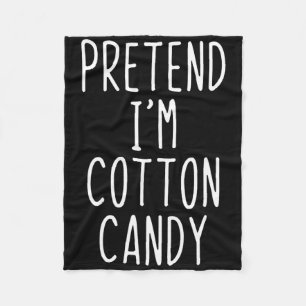 Pretend I'm A Cotton Candy Costume Halloween Lazy  Fleece Blanket
