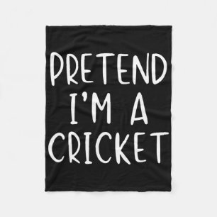 Pretend I'm A Cricket Costume Halloween Simple Adu Fleece Blanket