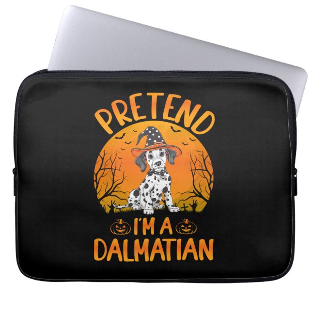 Pretend i'm a Dalmatian Dog Halloween (1) Laptop Sleeve (Front)