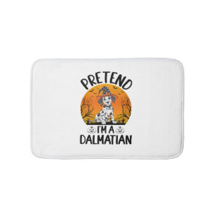 Pretend i'm a Dalmatian Dog Halloween (3) Bath Mat