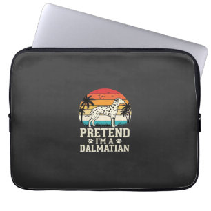 Pretend I'm A Dalmatian Retro Dog Laptop Sleeve