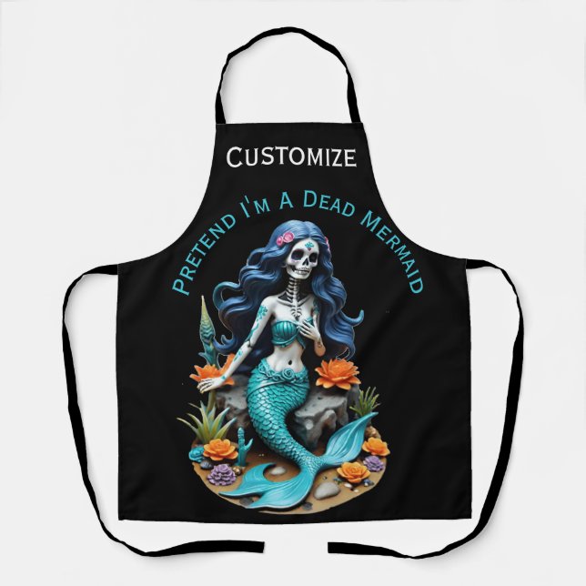 Pretend I'm A Dead Mermaid Thunder_Cove Apron (Front)
