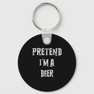 Pretend I'm A Deer Halloween Costume Couples Match Key Ring