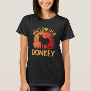 Pretend I'm a Donkey Group Matching Halloween Holi T-Shirt