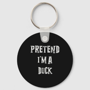 Pretend Im A Duck Halloween Costume Couples Key Ring