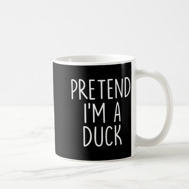 Pretend I'm A Duck Halloween Couples Costume Group Coffee Mug (Right)