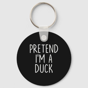 Pretend I'm A Duck Halloween Couples Costume Group Key Ring