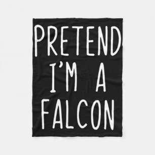 Pretend I'm A Falcon Costume Halloween Funny Lazy  Fleece Blanket
