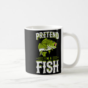 Pretend I'm A Fish B Funny Cute Lazy Halloween Cos Coffee Mug
