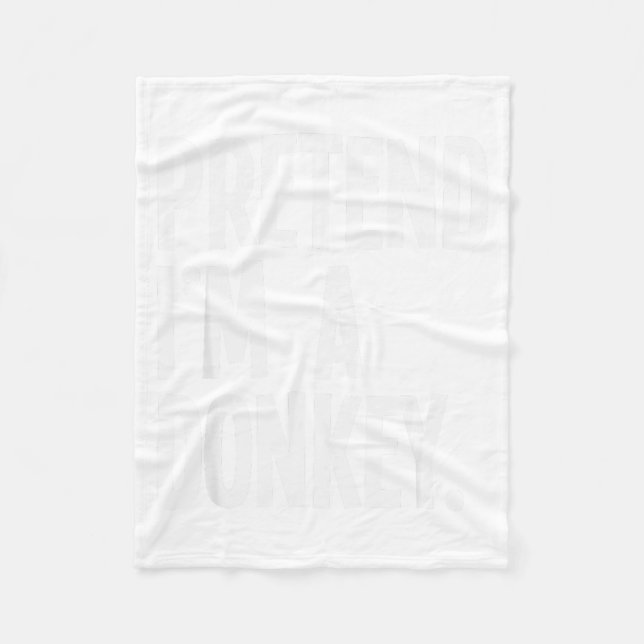 Pretend I'm A Funny Halloween Party Costume  Fleece Blanket (Front)