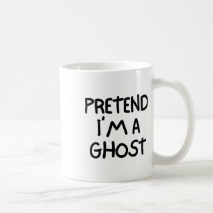 Pretend I'm A Ghost Funny Lazy Easy Halloween Cost Coffee Mug