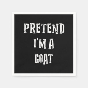 Pretend I'm A Goat Halloween Costume Napkin