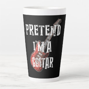 Pretend I'm A Guitar Costume Couples Latte Mug