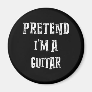 Pretend I'm A Guitar Costume Couples Magnet