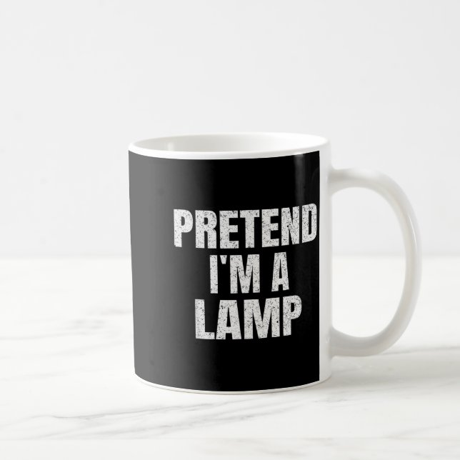 Pretend I'm A Lamp Family Group Lazy Easy Hallowee Coffee Mug (Right)
