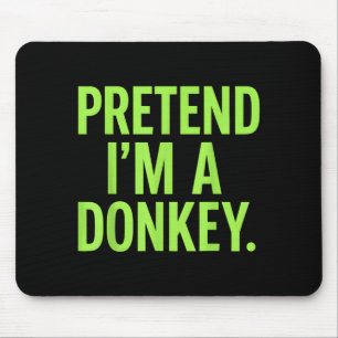Pretend Im A Lazy Funny Halloween Costume Mouse Pad