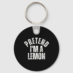 Pretend I'm A Lemon Funny Lazy Halloween Costume Key Ring