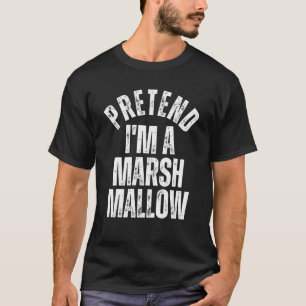 Pretend I'm a Marshmallow  Lazy Halloween Costume T-Shirt
