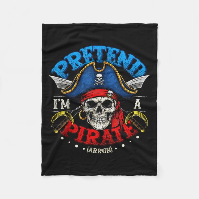 Pretend I'm A Rate Costume Funny Halloween Shirt B Fleece Blanket (Front)