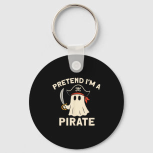 Pretend I'm A Rate Funny Halloween Ghost Costume M Key Ring