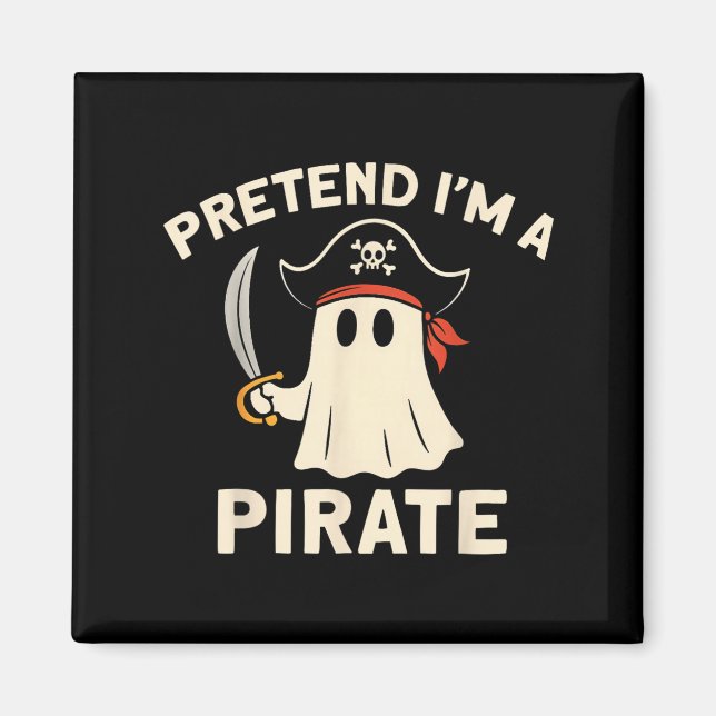 Pretend I'm A Rate Funny Halloween Ghost Costume M Magnet (Front)