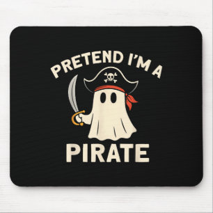 Pretend I'm A Rate Funny Halloween Ghost Costume M Mouse Pad
