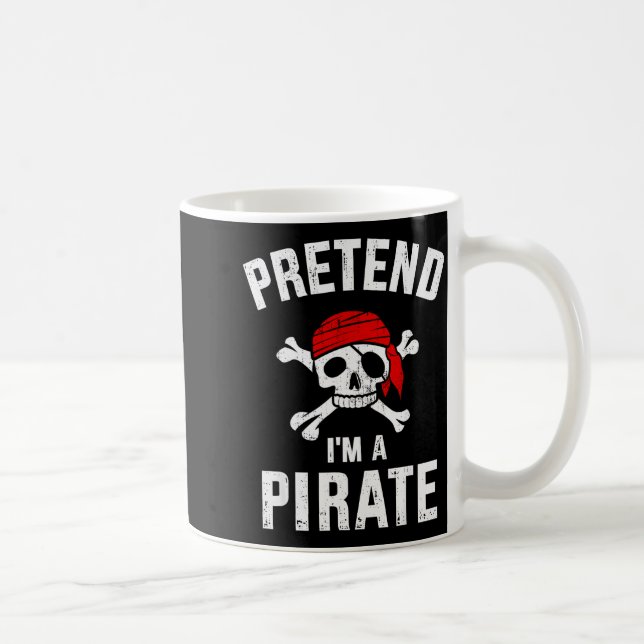 Pretend I'm A Rate Funny Lazy Easy Diy Halloween C Coffee Mug (Right)