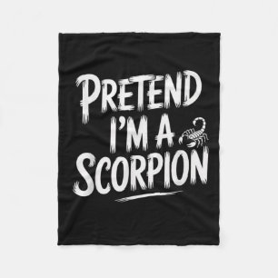 Pretend I'm A Scoron Costume Halloween  Fleece Blanket