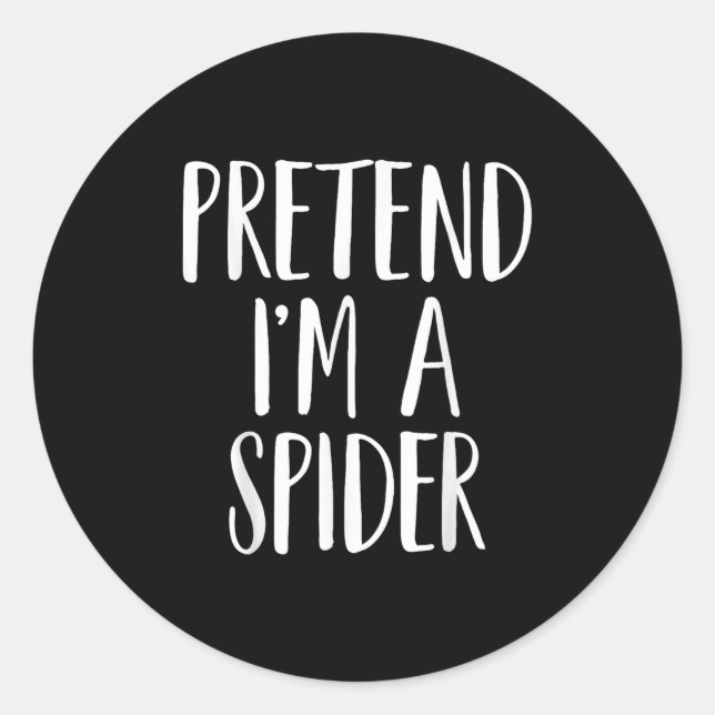 Pretend I'm A Sder Family Women Men Kids Halloween Classic Round Sticker (Front)