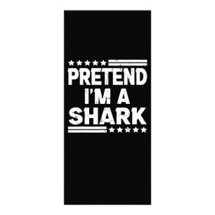 Pretend Im A Shark Vintage Gifts Rack Card